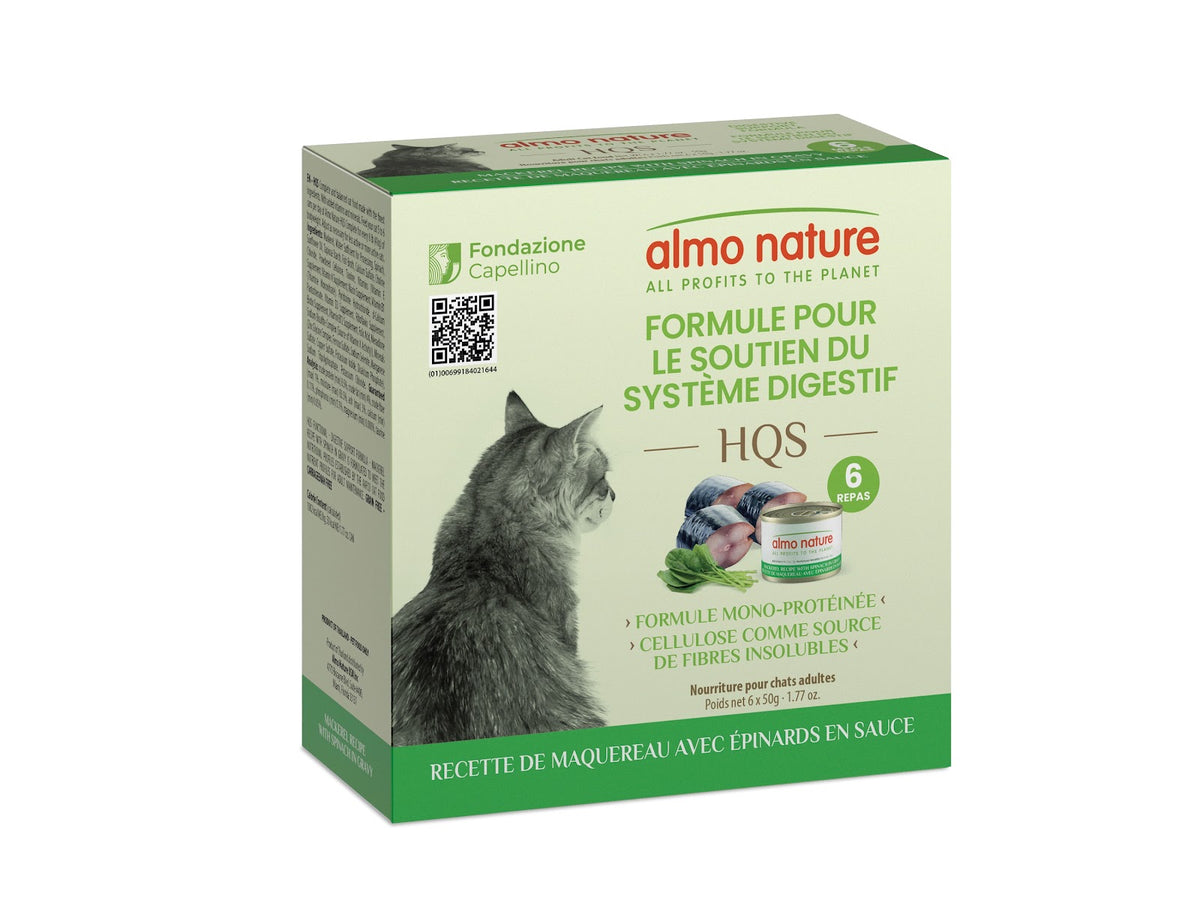 Nourriture humide HQS Formule soutien digestif pour chat