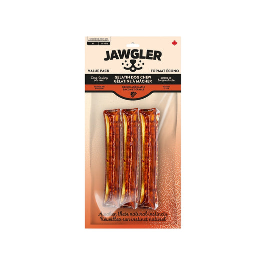 Bâtons de gélatine à mâcher en paquet de 3, bacon et érable