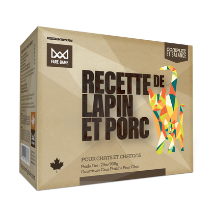 Fare Game - nourriture crue pour chat