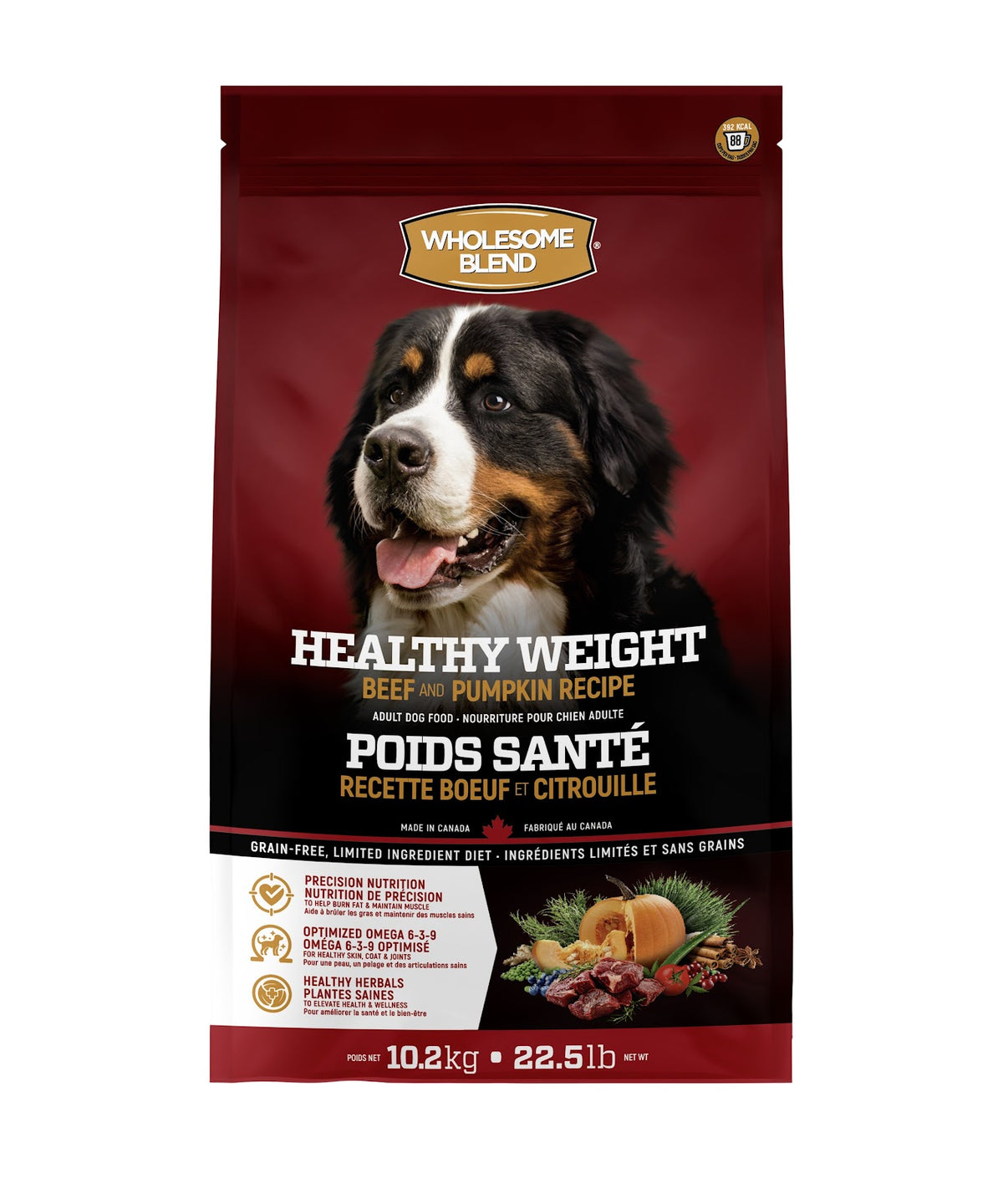 Nourriture sèche pour chien Wholesome Blend sans grains