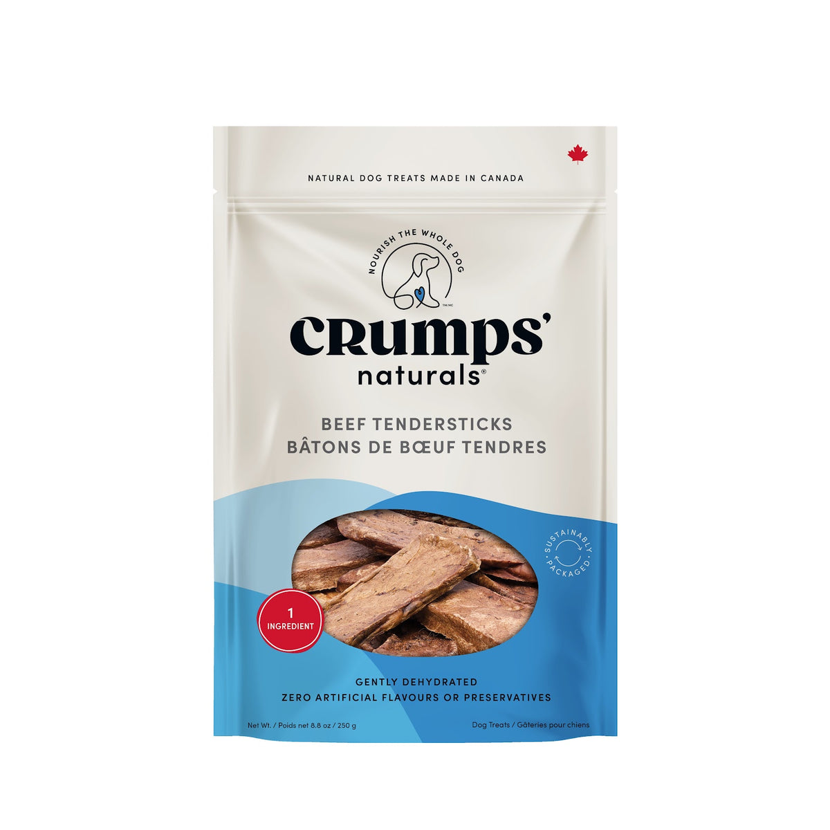 Bâtons de bœuf tendres pour chien