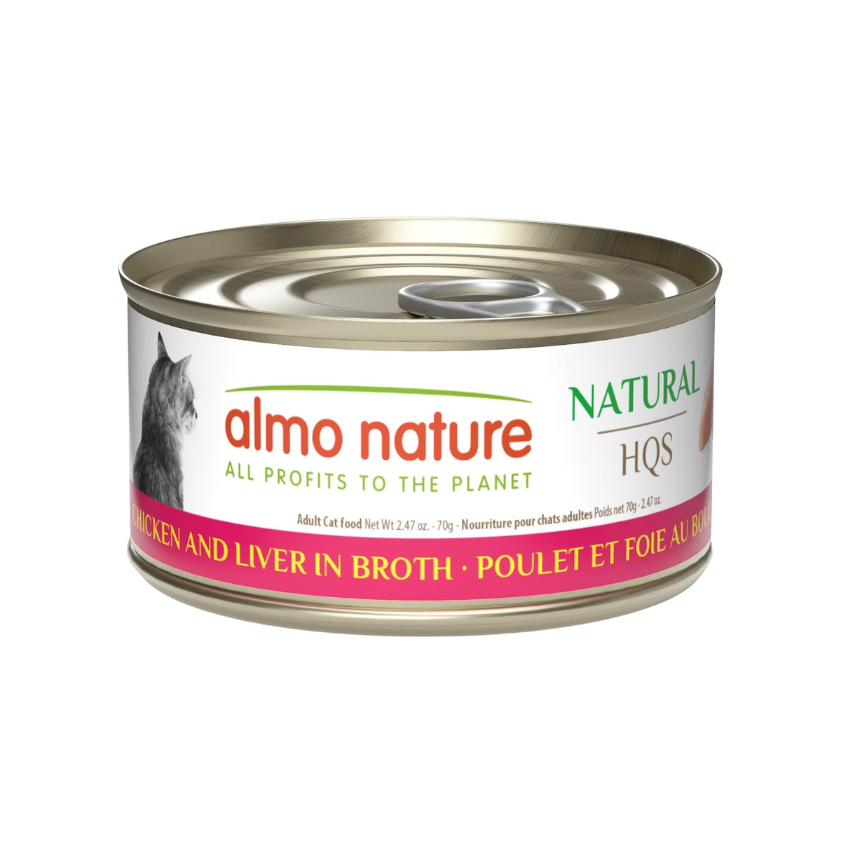 Nourriture humide HQS Natural au bouillon pour chat