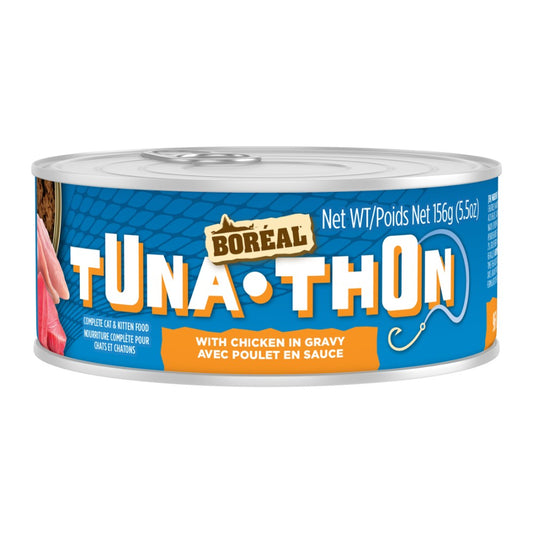 Thon rouge et poulet en sauce sans grains - nourriture humide pour chat 156 g