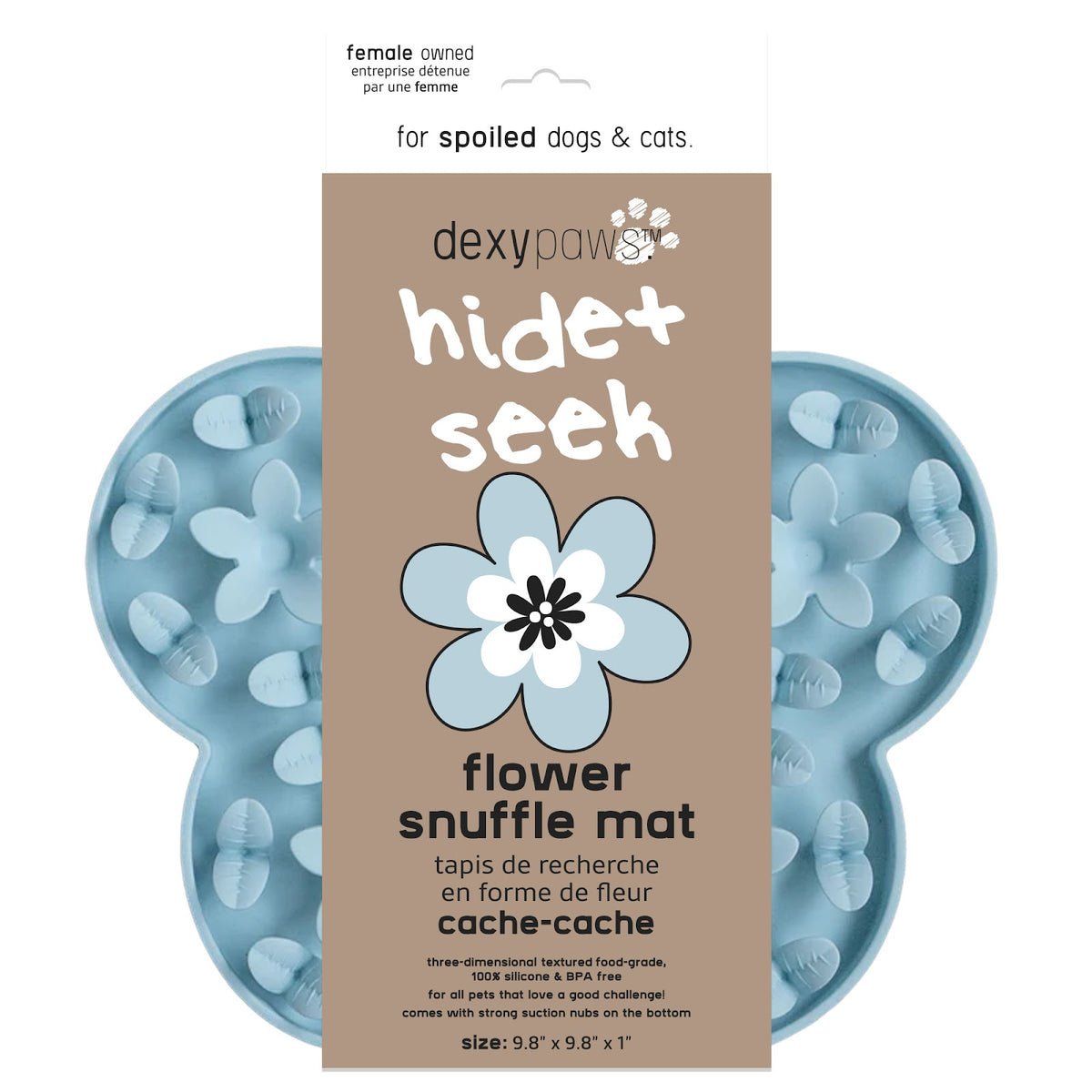 Silicone cache-cache Dexypaws - tapis de léchage pour chien
