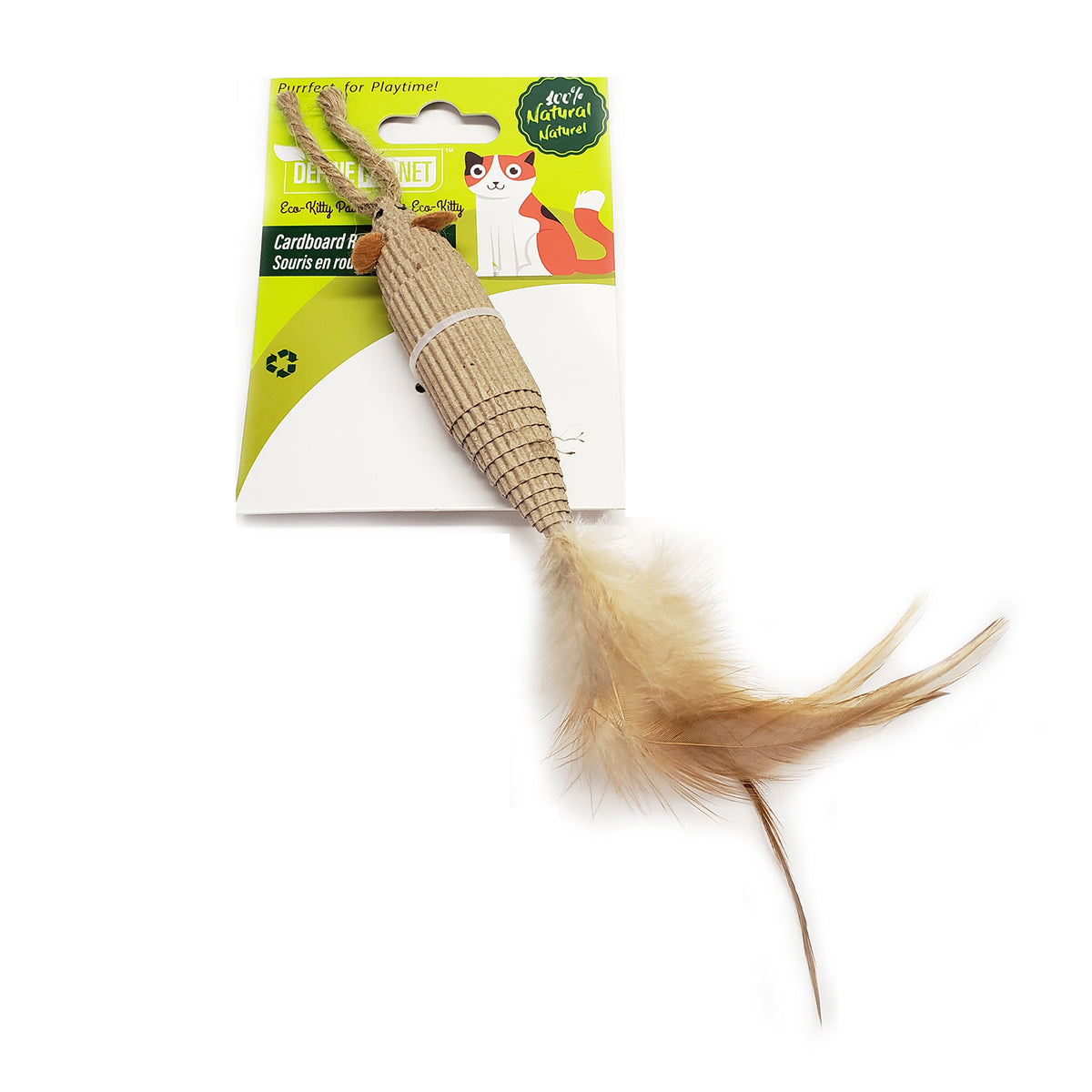 Rouleau de carton souris pour chat