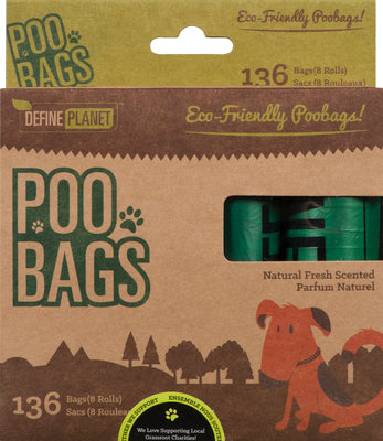 Recharge de sacs de ramassage, 8 rouleaux de 17 (136 sacs)