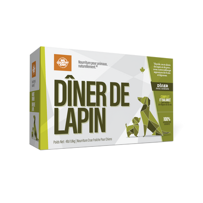 Dîners - nourriture crue pour chien