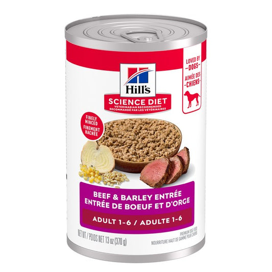 Adulte entrée de bœuf et d'orge - nourriture humide pour chien 370 g