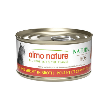 Nourriture humide HQS Natural au bouillon pour chat