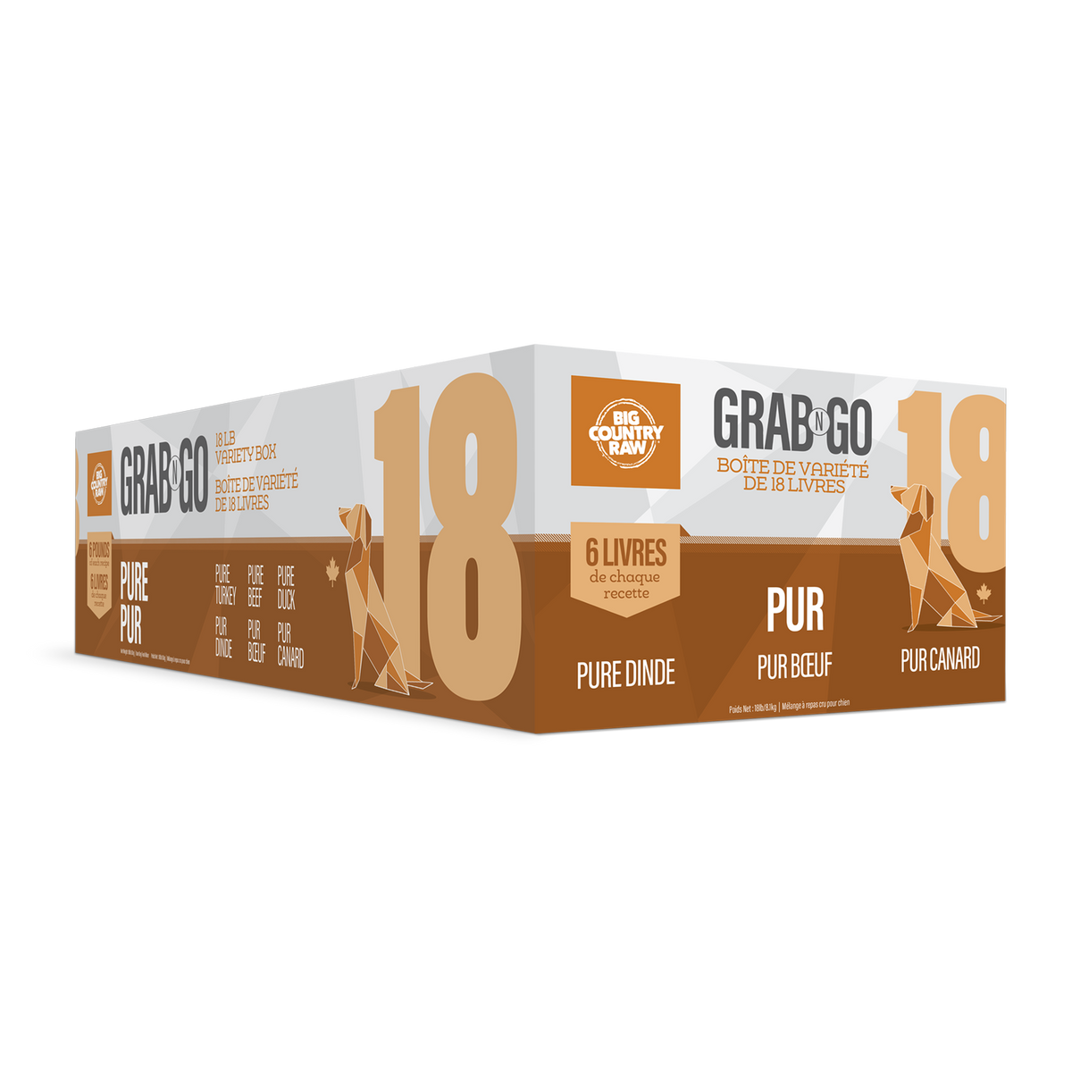 Grab N Go boîte variété - nourriture crue pour chien