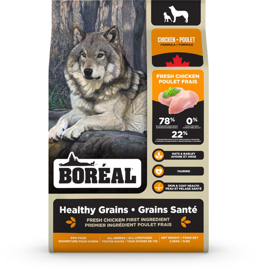 Grains santé poulet - nourriture sèche pour chien Boréal