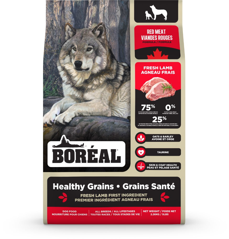 Grains santé viande rouge - nourriture sèche pour chien Boréal
