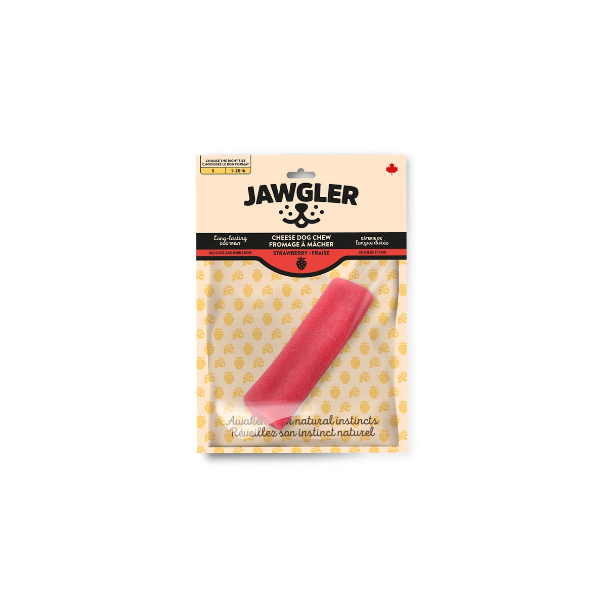 Gâterie de fromage à mâcher, fraise