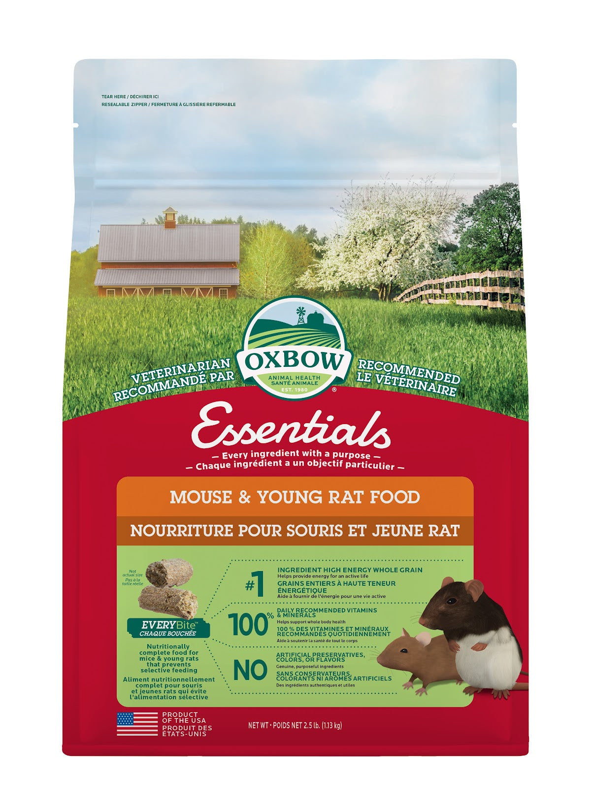 Nourriture Essentials pour souris et jeune rat