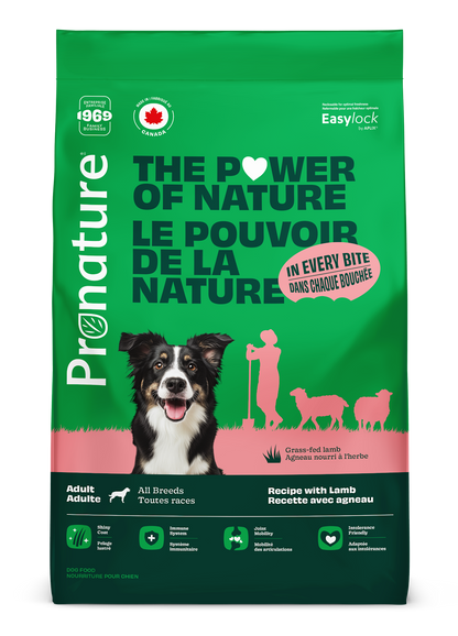 Adulte toutes races agneau Pronature - nourriture sèche pour chien