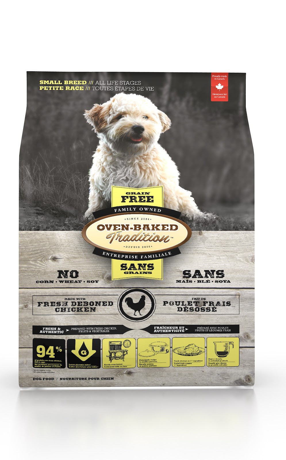 Nourriture sèche sans grains pour chien de petite race