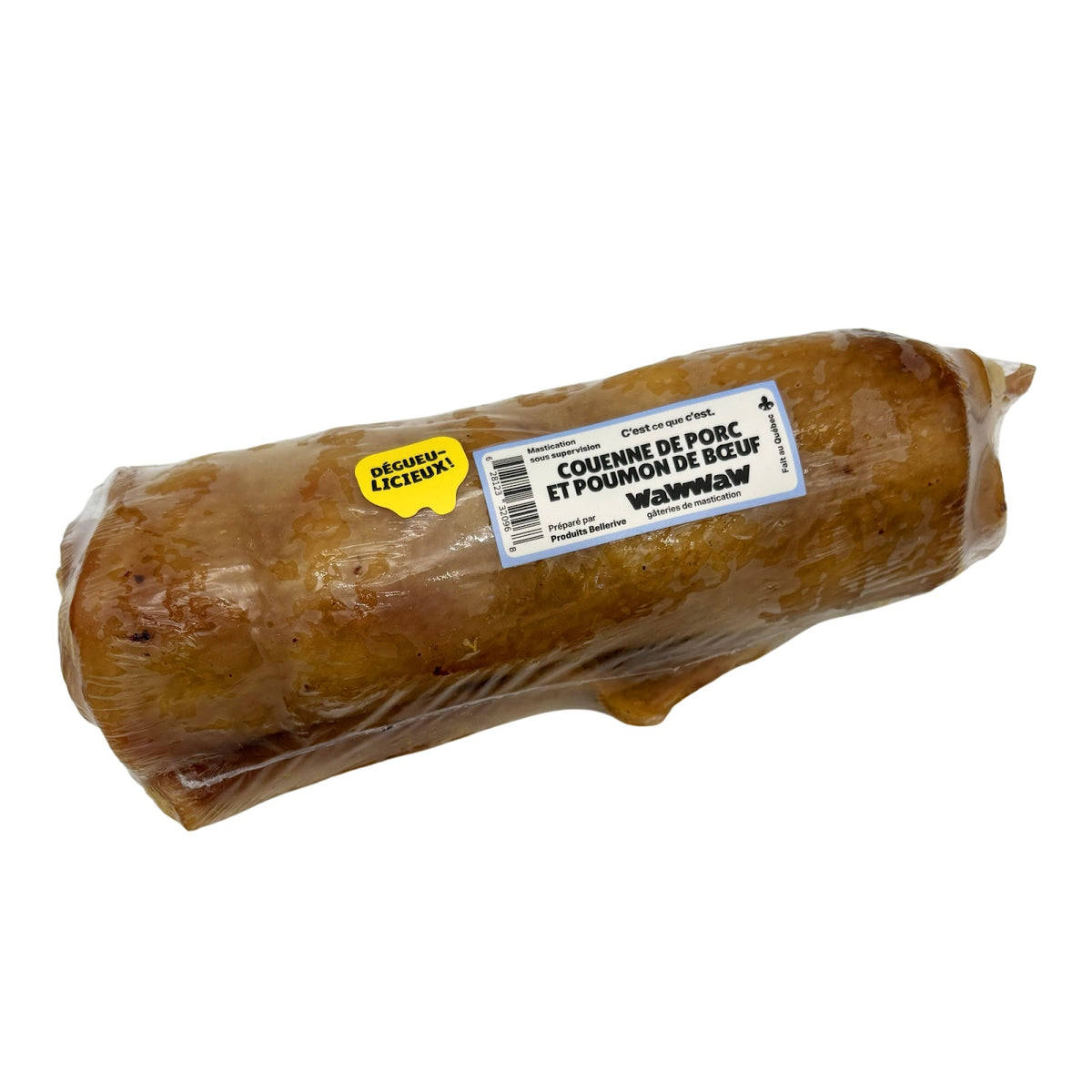 Couenne de porc avec poumon de bœuf