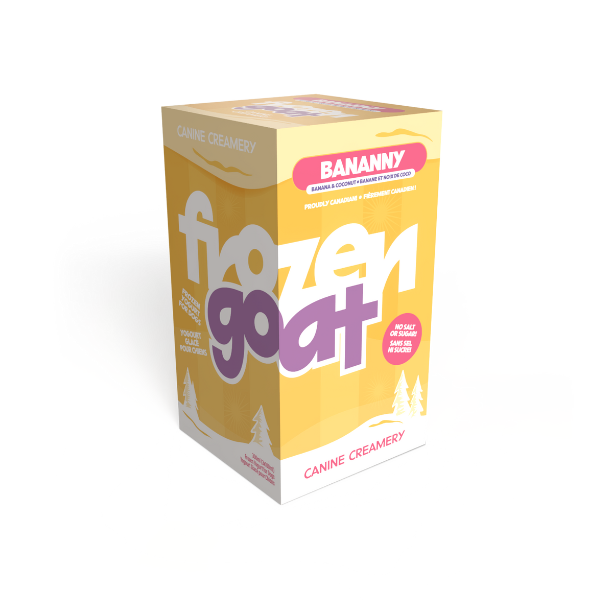 Frozen Goat yogourt glacé au lait de chèvre - gâterie pour chien