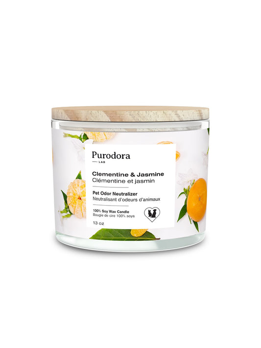 Bougie de soya neutralisante d'odeurs