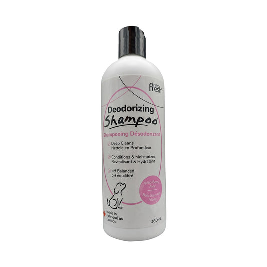 Shampoing désodorisant pour chien, baies sauvages et aloès 380 ml
