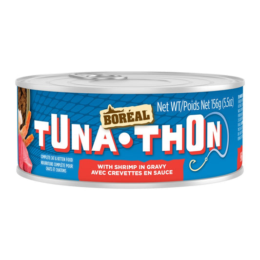 Thon rouge et crevettes en sauce sans grains - nourriture humide pour chat 156 g