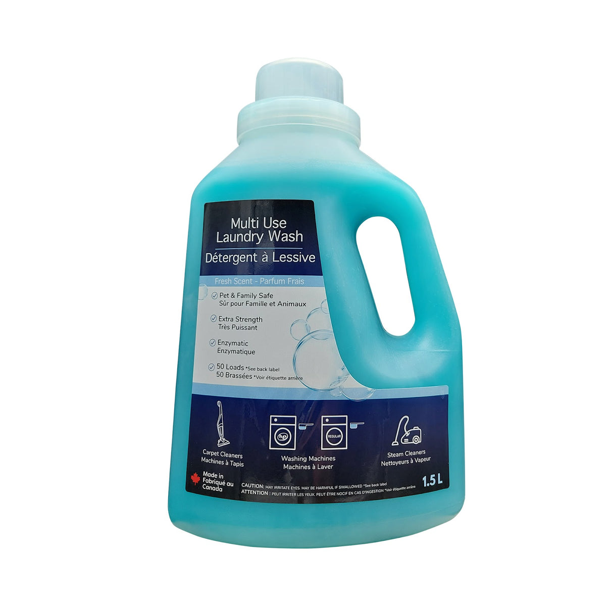 Détergent et détachant à lessive sécuritaire pour les animaux 1,5 L