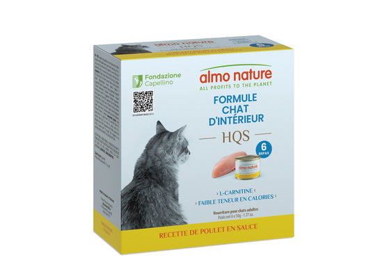 Nourriture humide HQS Formule pour chat d'intérieur