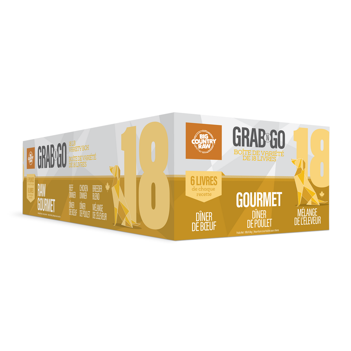 Grab N Go boîte variété - nourriture crue pour chien
