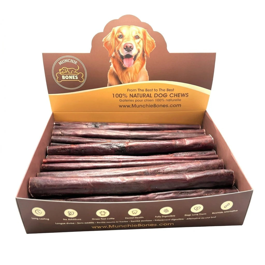 Bâton de collagène de bœuf glacé au foie brun pour chien - Munchie Bones