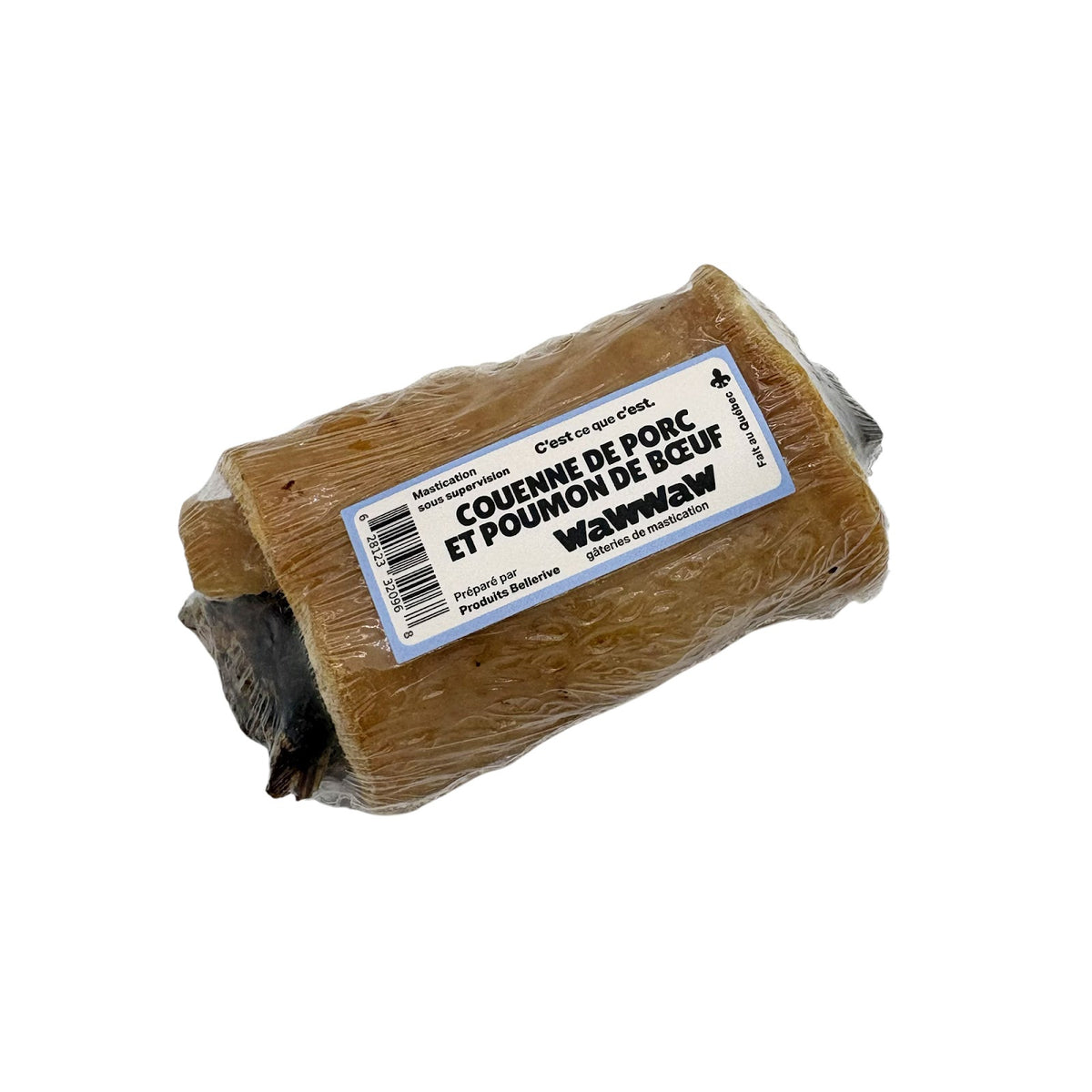Couenne de porc avec poumon de bœuf