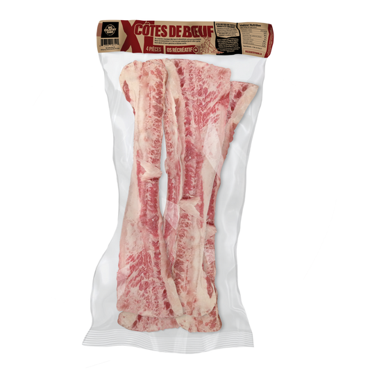 Côtes de bœuf XL (4 morceaux) - os cru pour chien