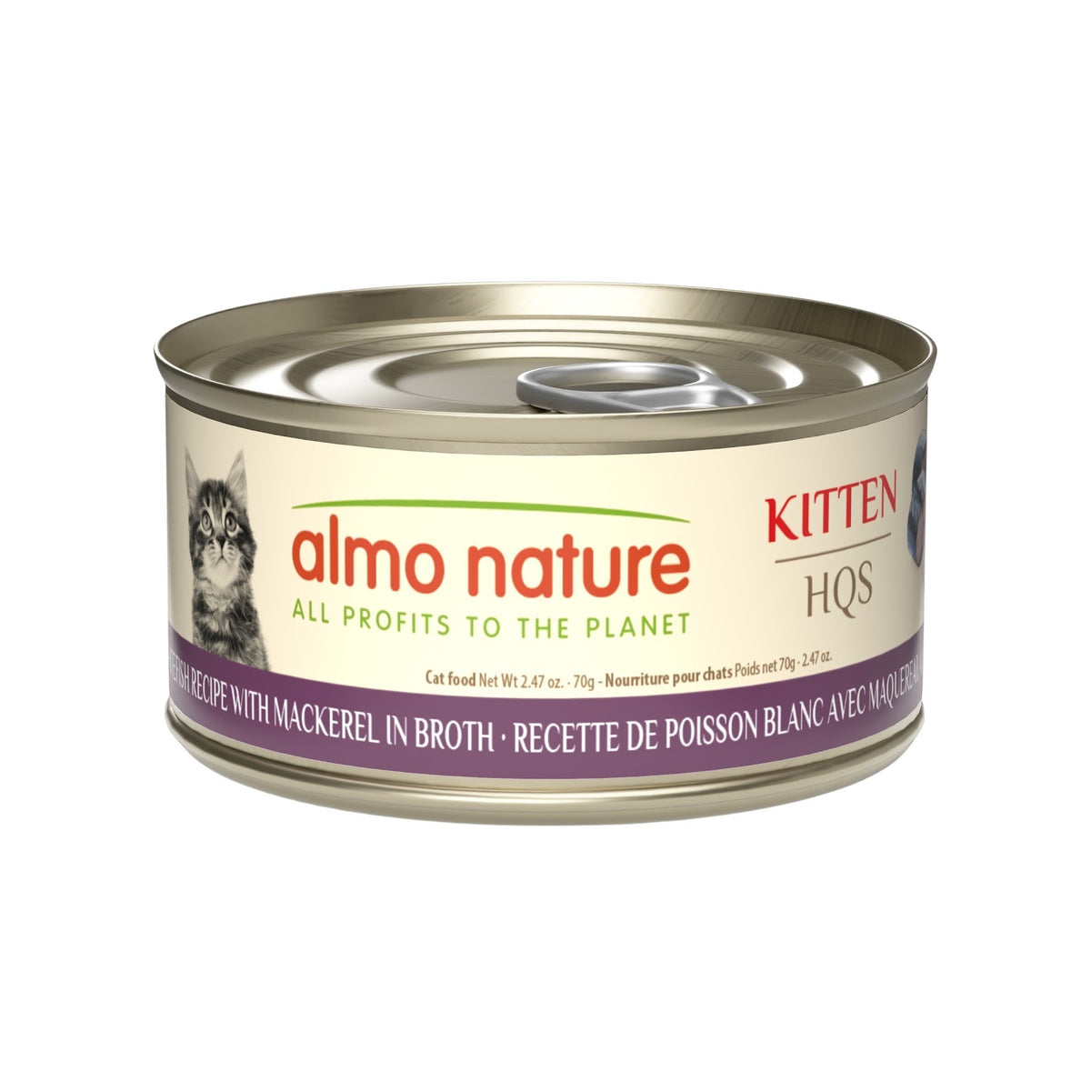 Nourriture humide HQS Natural au bouillon pour chaton