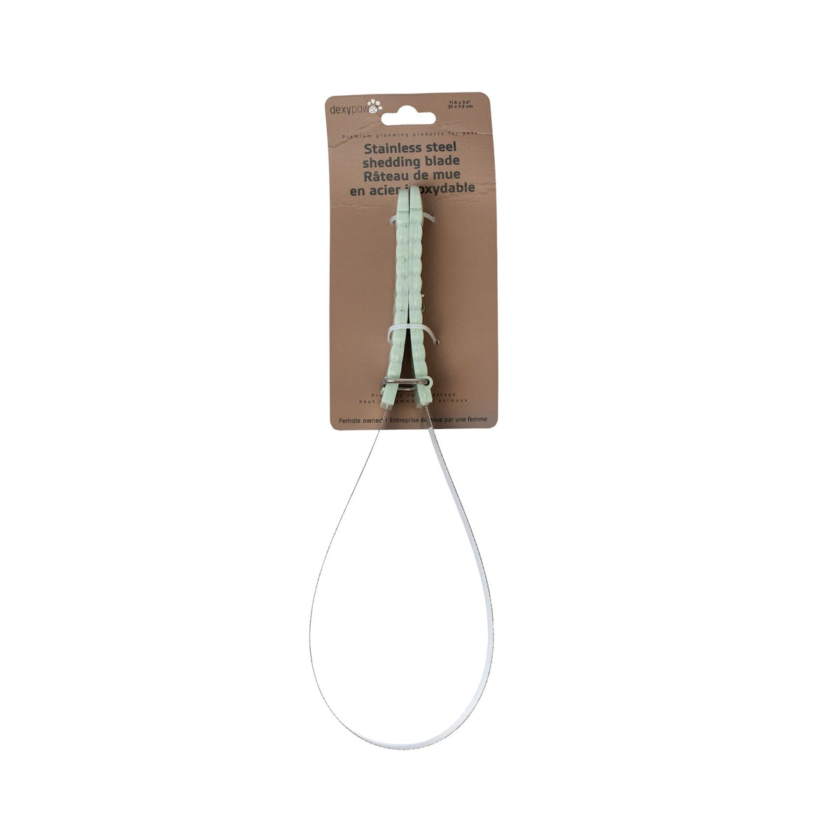 Râteau de toilettage anti-mue, vert sauge