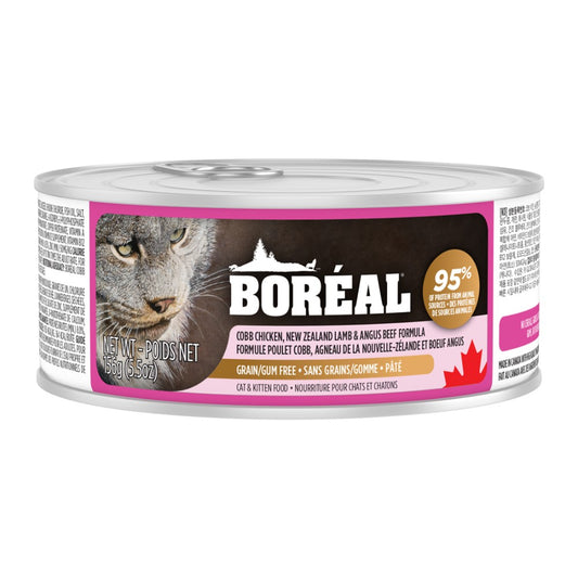Poulet Cobb, agneau et bœuf Angus - nourriture humide pour chat