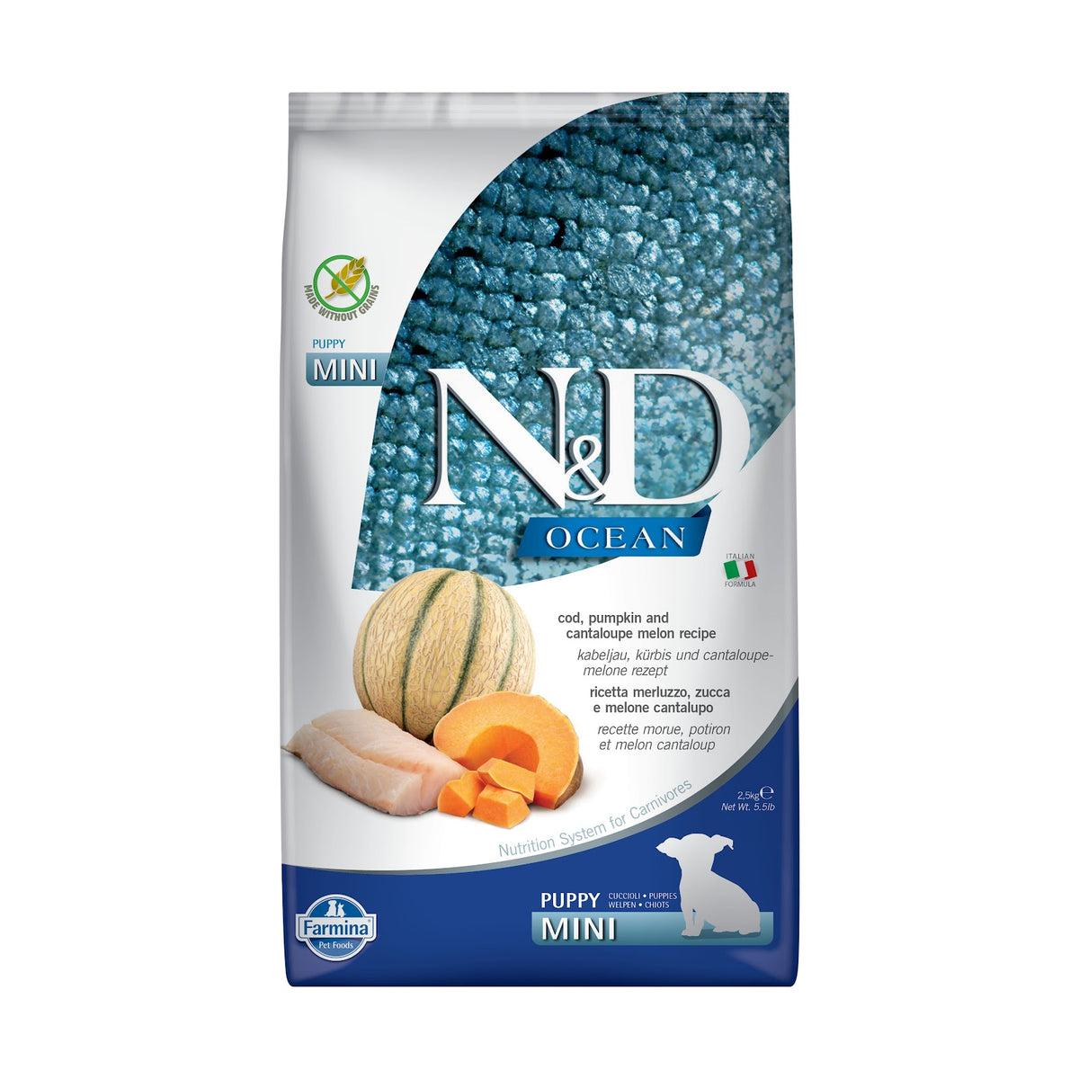 Nourriture sèche N&D Ocean sans grains pour chiot