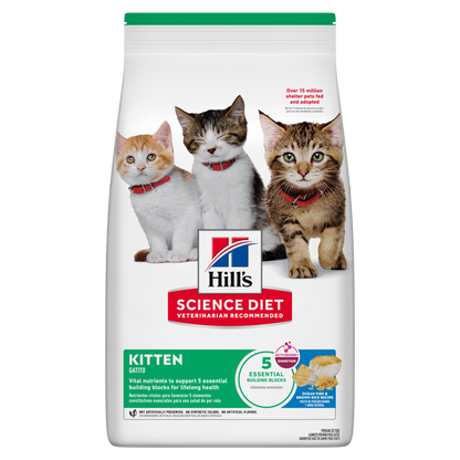 Chaton poisson de mer et riz - nourriture sèche pour chat