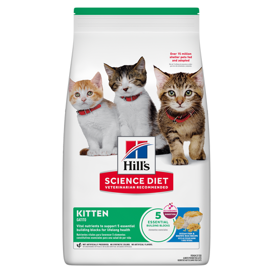 Chaton poisson de mer et riz - nourriture sèche pour chat