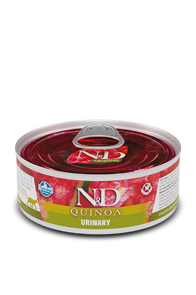 Nourriture humide N&D Quinoa Urinaire sans grains pour chat, canard, 2,8 oz