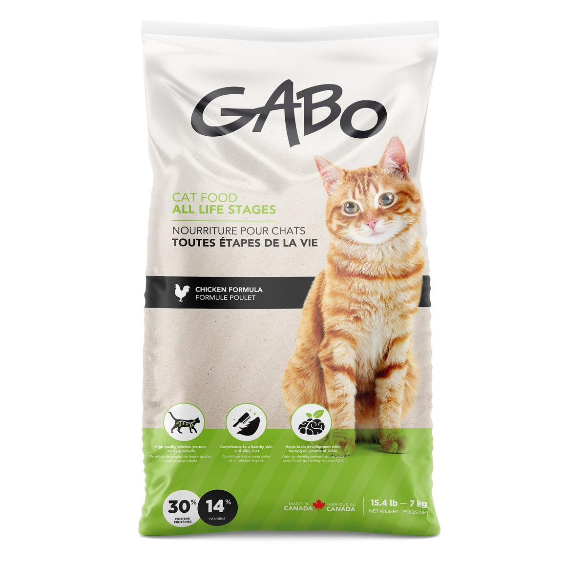 Nourriture sèche pour chat toutes étapes de vie