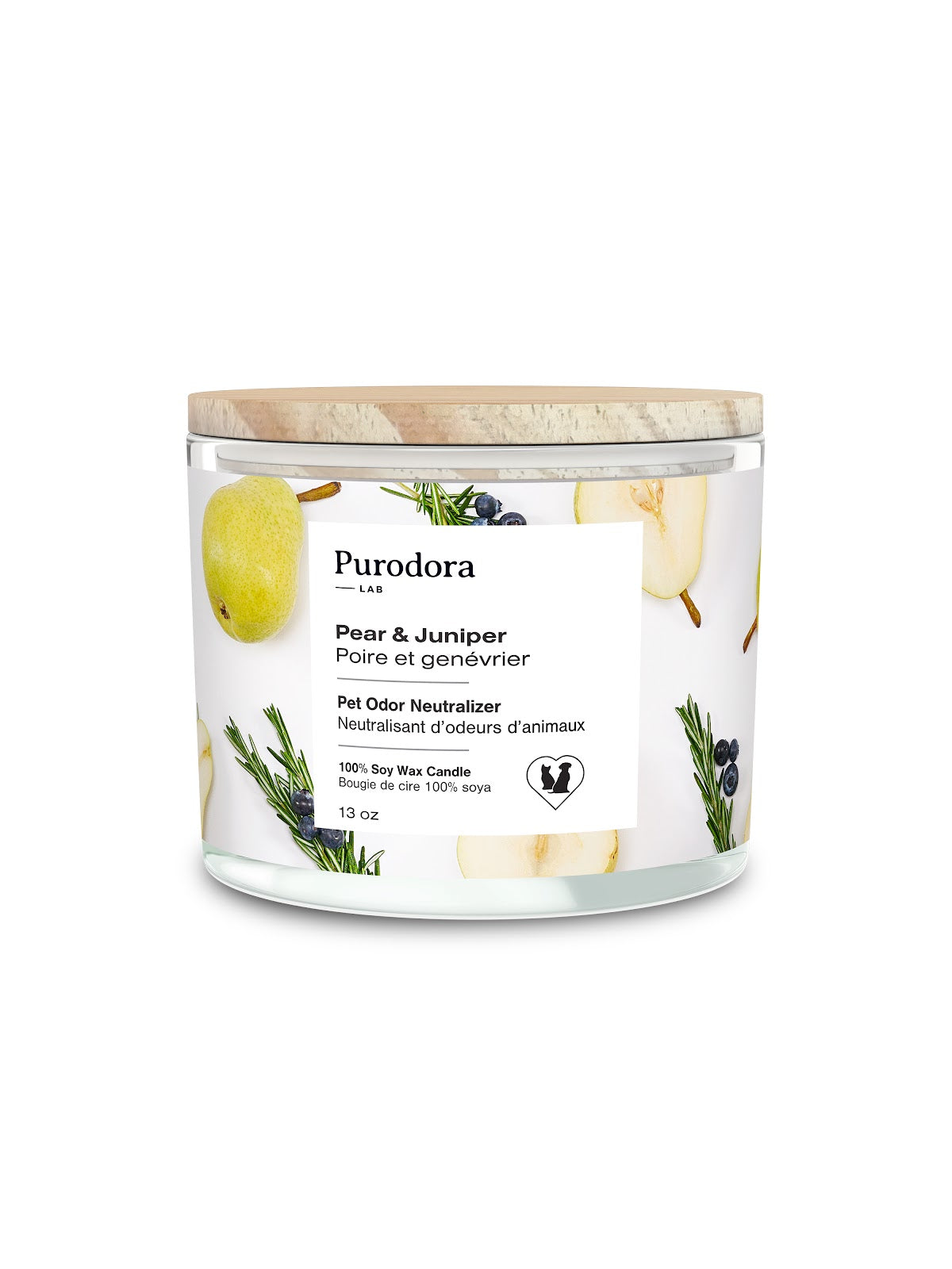 Bougie de soya neutralisante d'odeurs