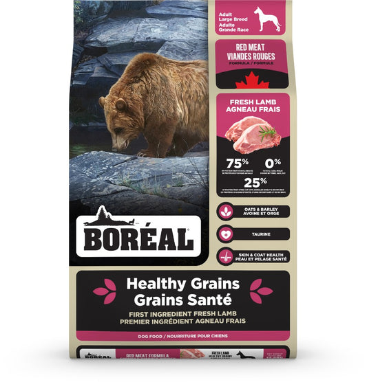 Grains santé grande race viande rouge - nourriture sèche pour chien 13,6 kg