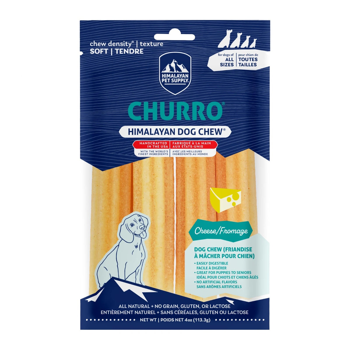 Gâterie à mâcher Churro pour chien