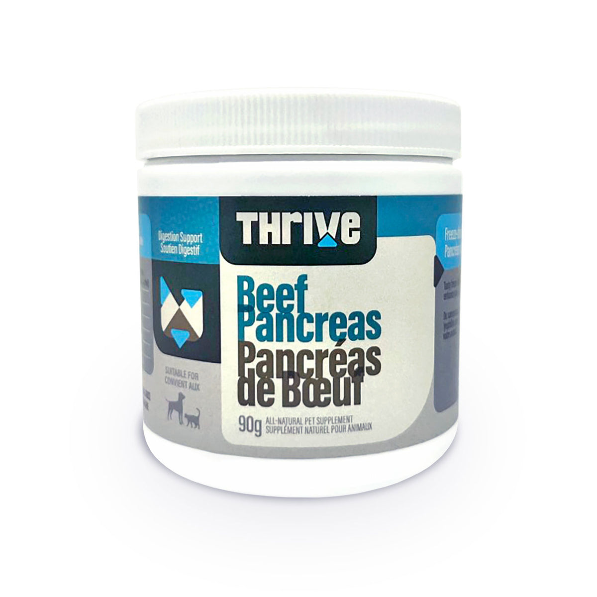Pancréas de bœuf 90 g - supplément en poudre pour chien et chat