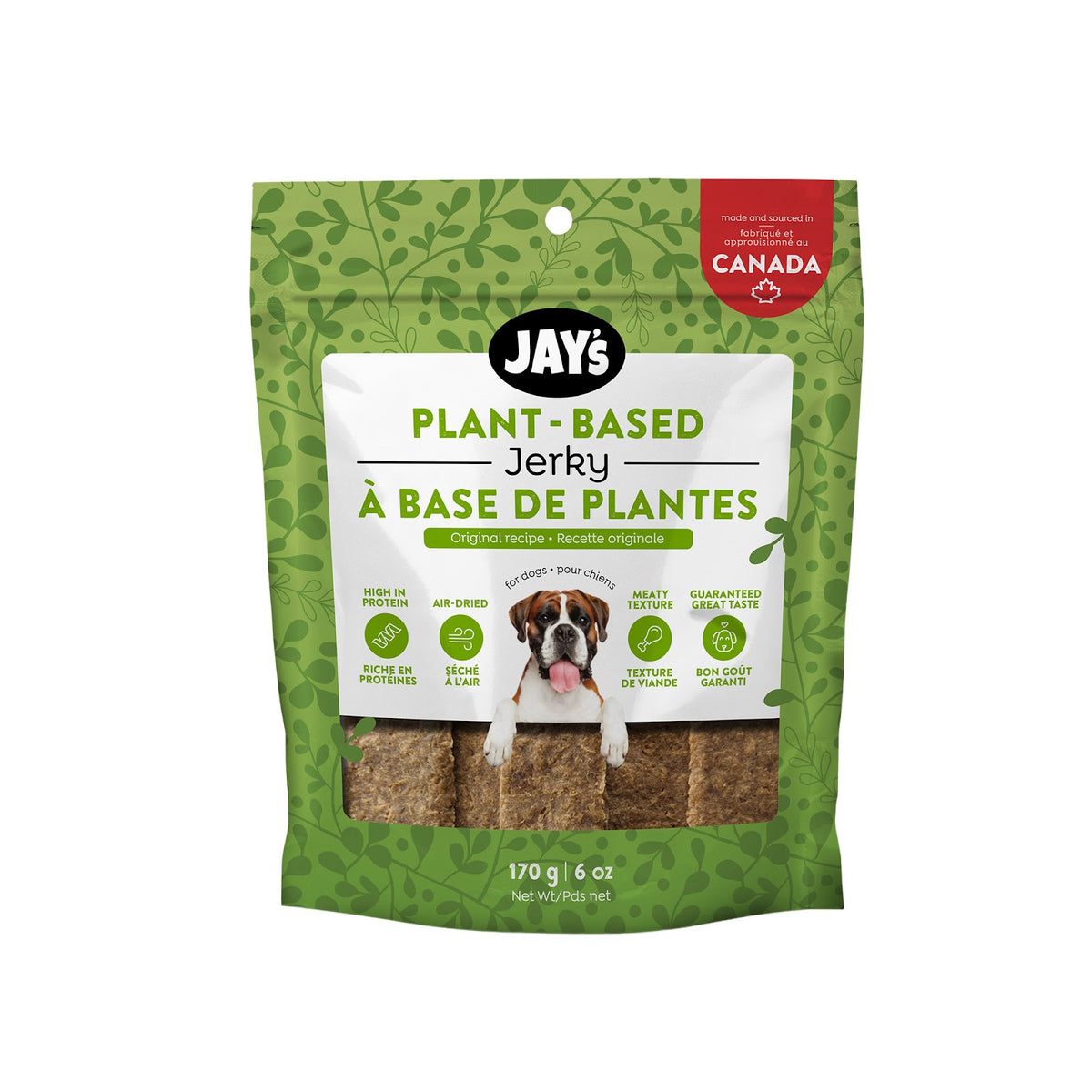 Jerky Tasty original à base de plantes pour chien - Jay's