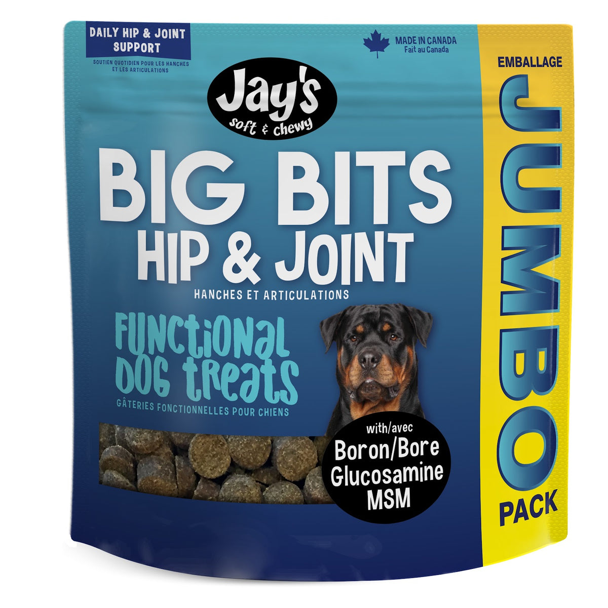Gâteries Big Bits hanches et articulations pour chien