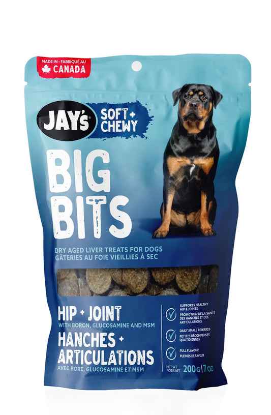 Gâteries Big Bits hanches et articulations pour chien