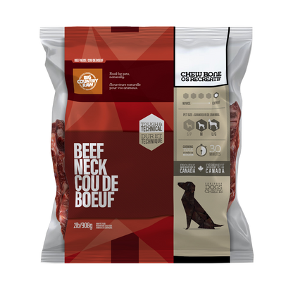 Cou de bœuf 2 lb - os cru pour chien