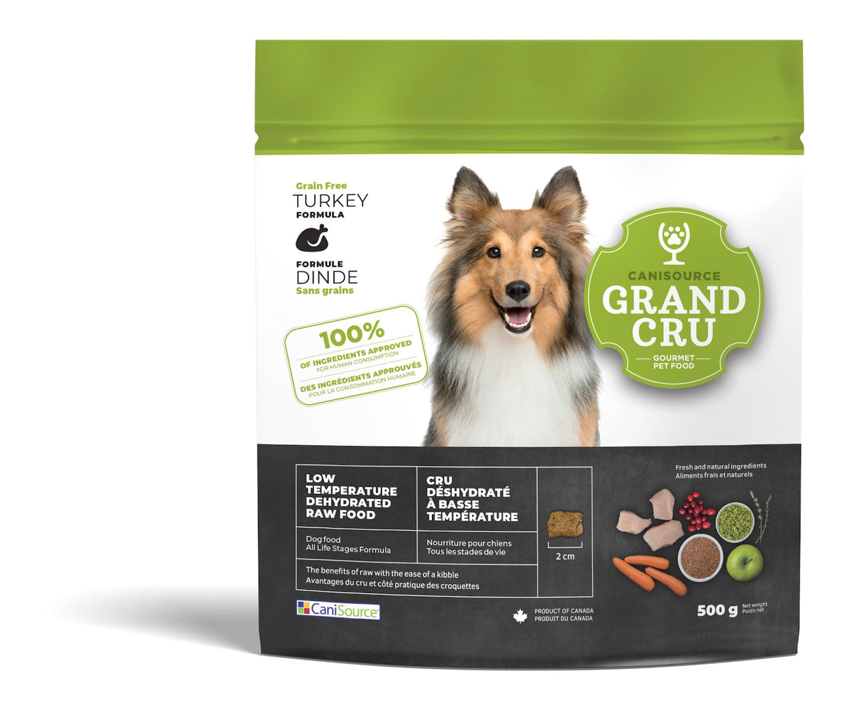 Nourriture déshydratée Grand Cru sans grains pour chien