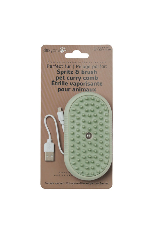 Étrille vaporisante électrique pour animaux