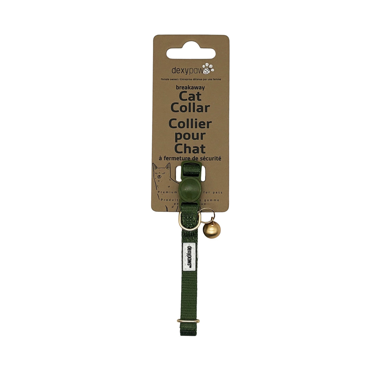 Collier en polyester pour chat